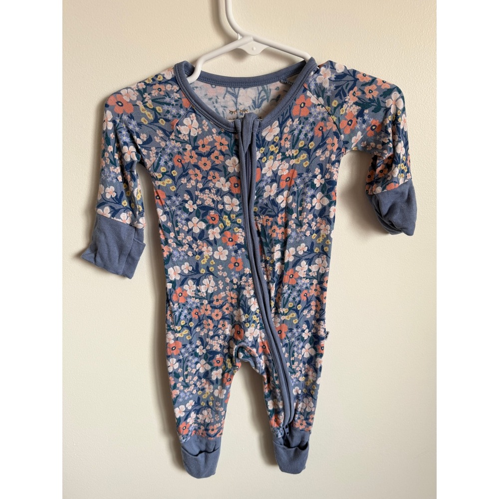 Little Sleepies Petite Petals Zippy Newborn